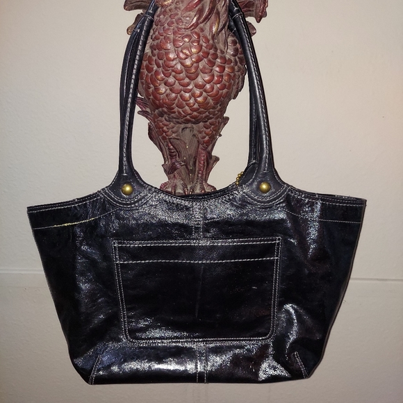 Coach tote with pumpkin hand painted - Picture 2 of 8